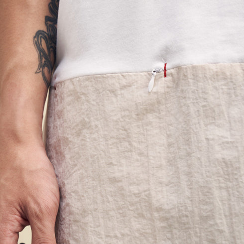 Boysnextdoor 寬版拉鍊拼貼短Tee